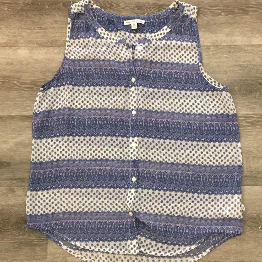 American Eagle Size Medium Paisley Tank Top